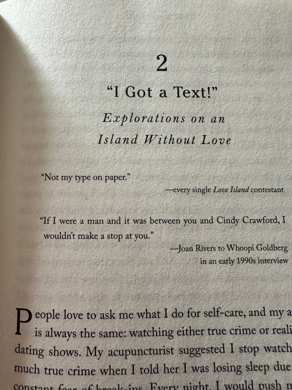 The first page of chapter two in Nasty Work by Ericka Hart